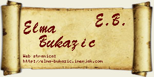 Elma Bukazić vizit kartica